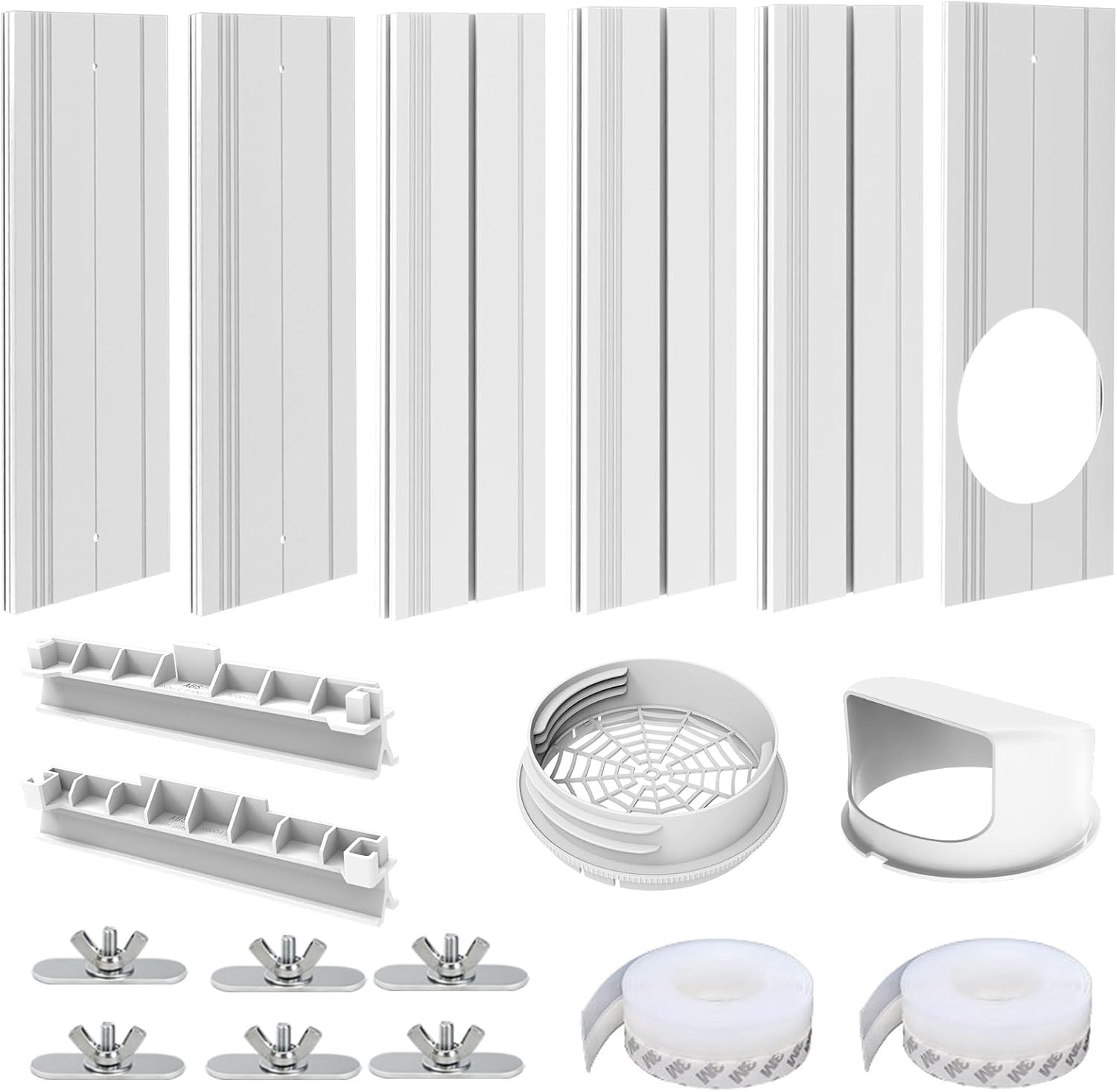 Portable Air Conditioner Sliding Door Vent Kit, Mobile AC Window Vent Kit