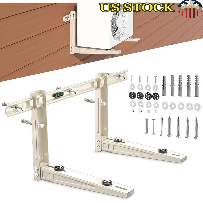 Air Conditioner Wall Bracket 400lbs Capacity Steel Mount Universal Support New