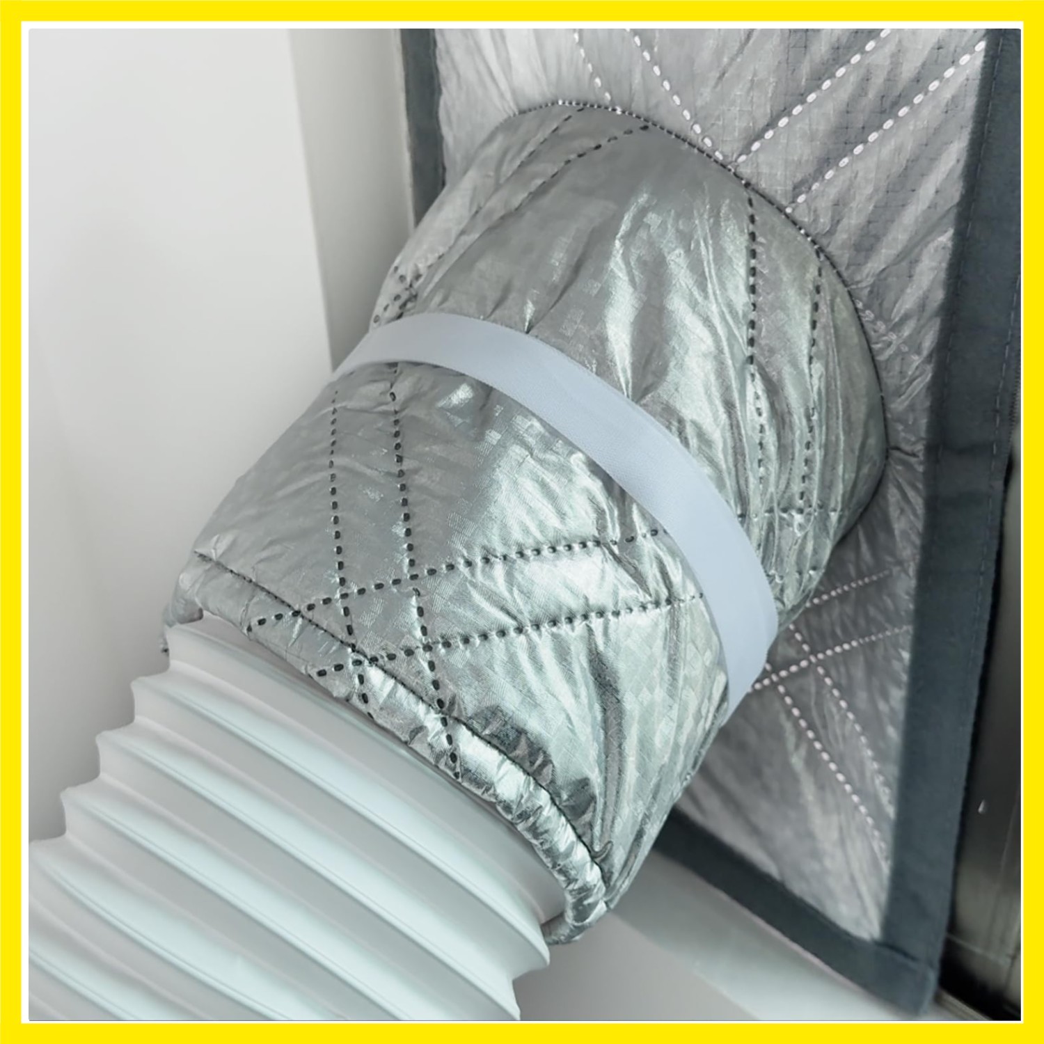 40&Prime; Heavy Duty Portable Air Conditioner Window Kit Reflective Aluminum Foil T…