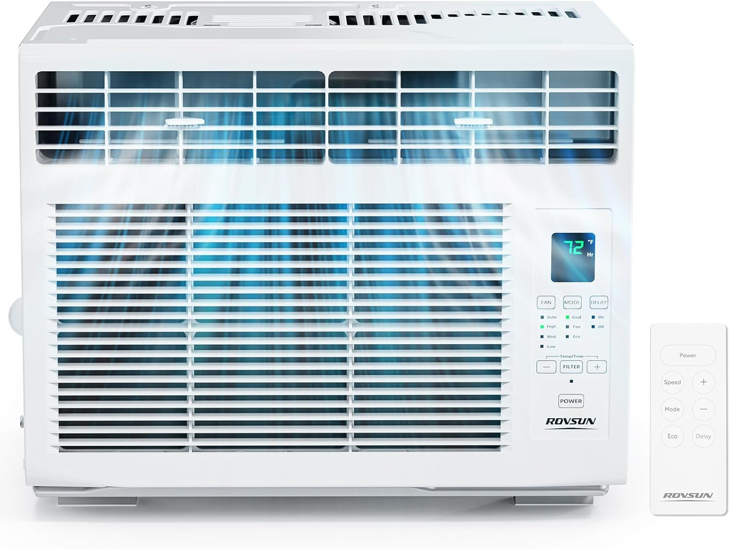 ROVSUN 6000 BTU Window Air Conditioner with Remote & Timer, up to 250 Sq. Ft